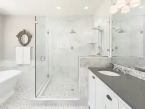double swinging shower doors