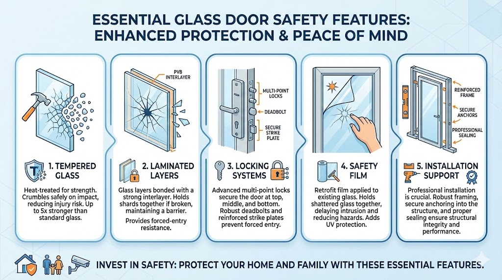 Glass Door Safety Features Every Home Should Have