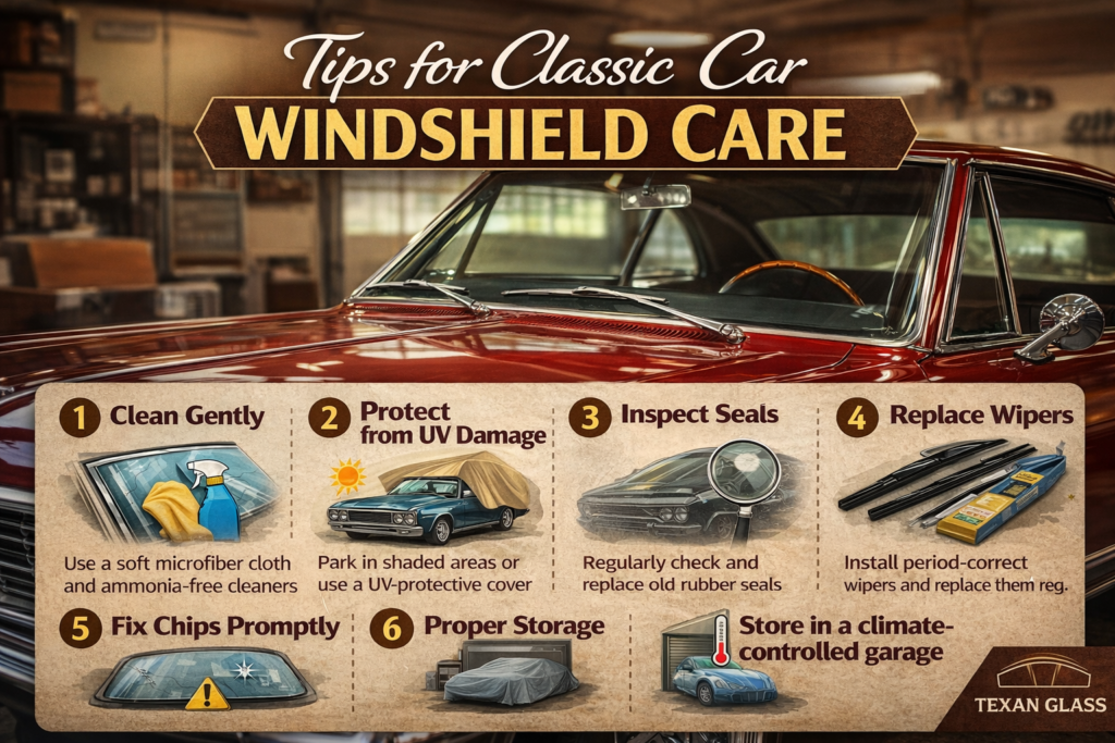 Classic Cars and Windshield Care  How to take good care of old cars