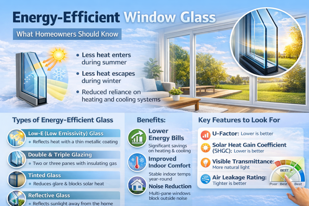 Energy-efficient Window Glass What Homeowners need to know