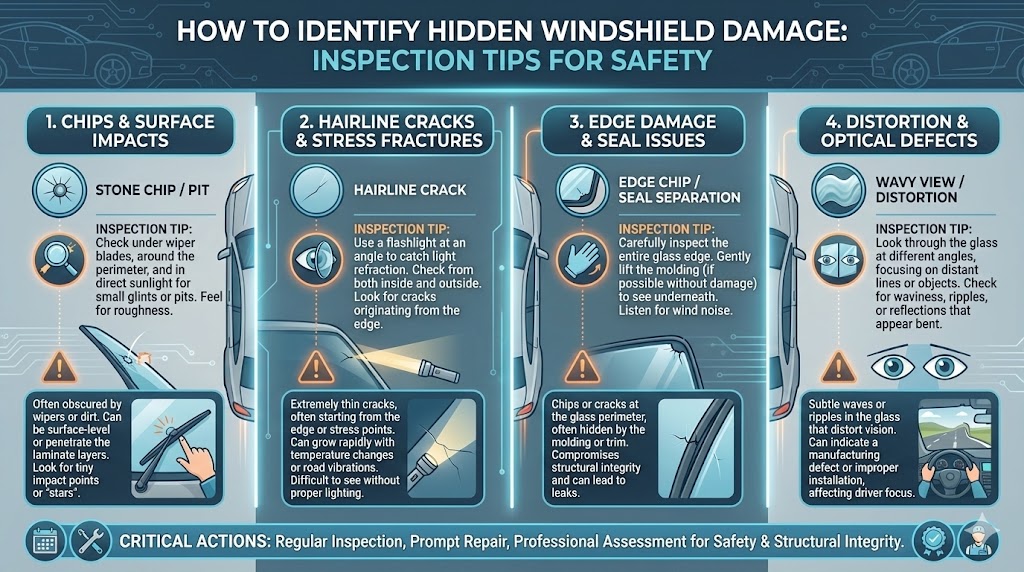 How to Spot Hidden Windshield Damage Before It Gets Worse